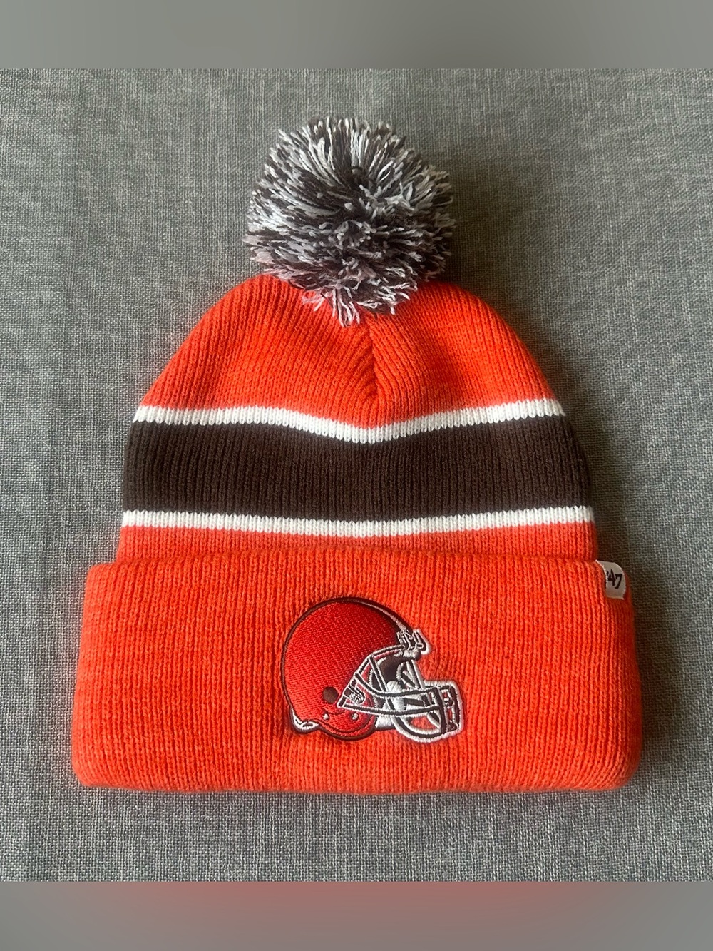 47 Brand Cleveland Brown’s Season Ticket Winter Pom Beanie Hat